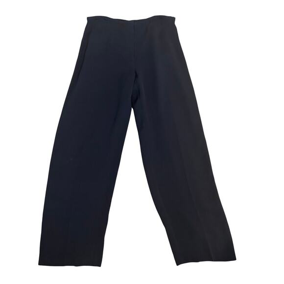Eileen Fisher Petite system navy-black silk georgette crepe pants size S - Picture 6 of 6